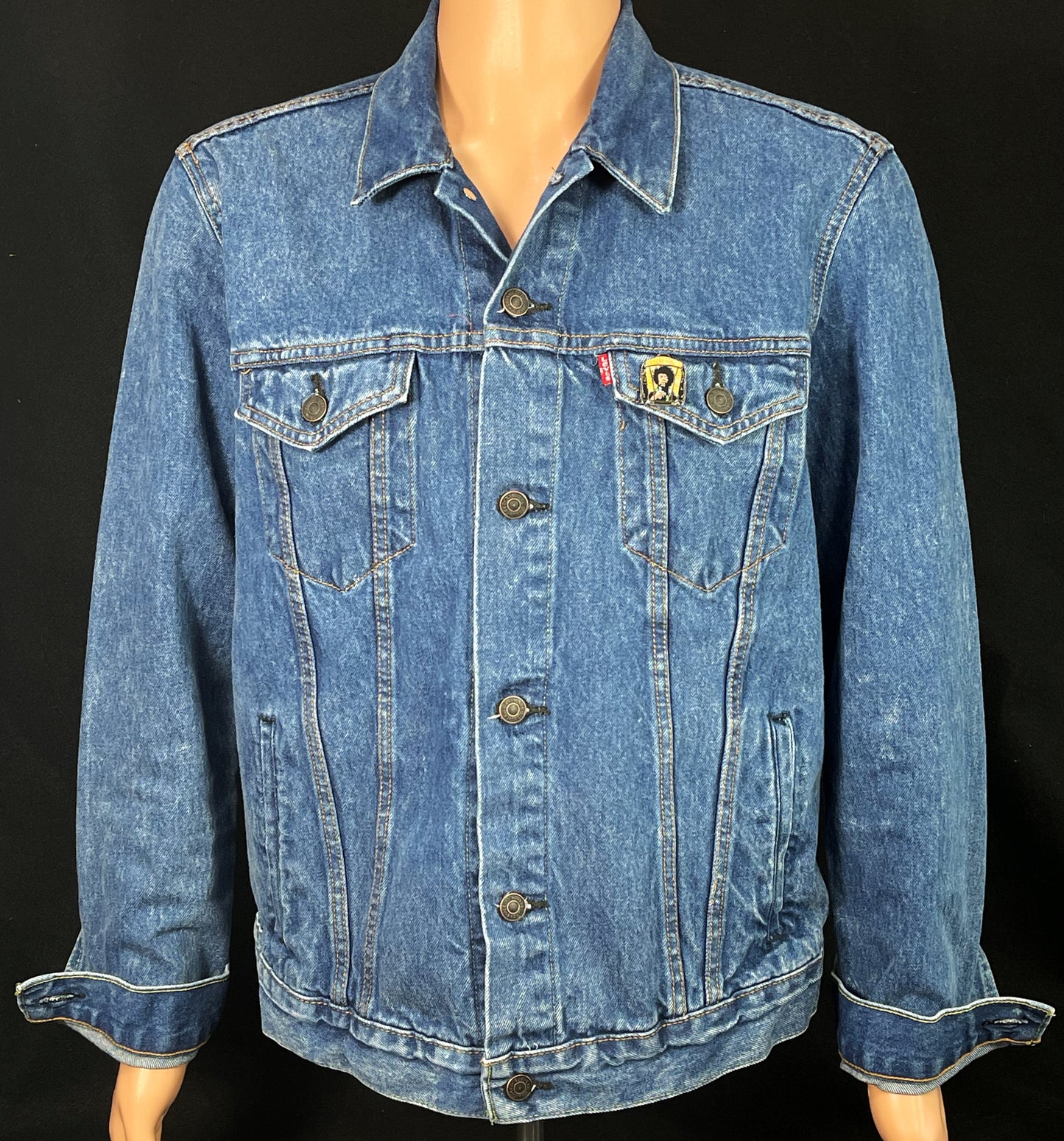 Upcycle Grateful Dead Levis Denim Jacket Mens Large Womens XLarge
