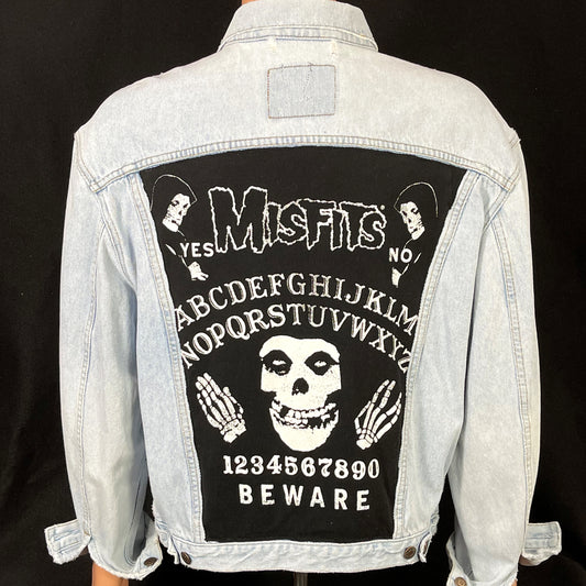 Upcycle Misfits Levis Denim Jacket Mens Large Womens XLarge