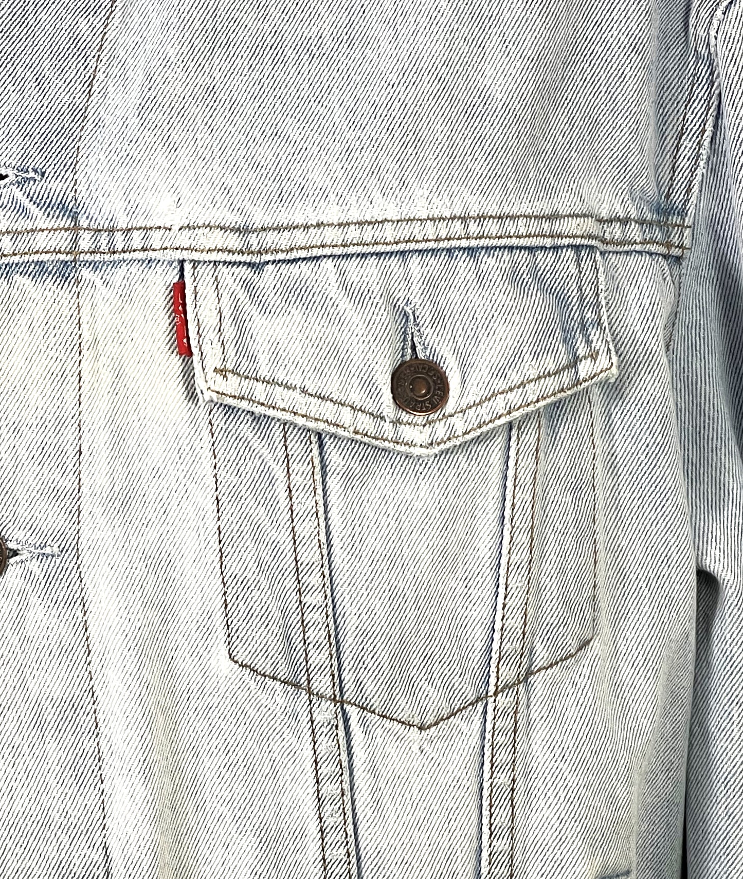 Upcycle Misfits Levis Denim Jacket Mens Large Womens XLarge