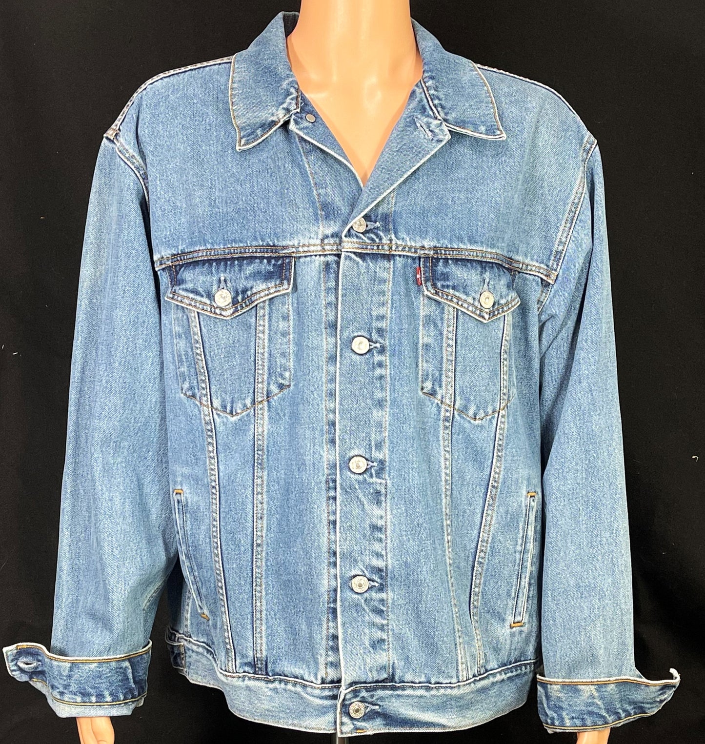 Upcycle Iron Maiden Levi's Denim Jacket Men's XLarge