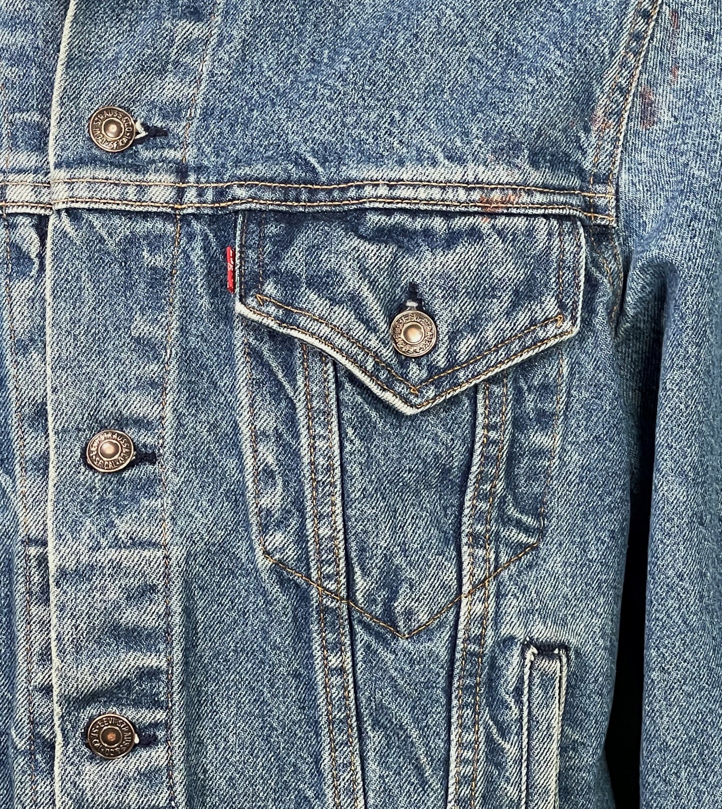Upcycle Grateful Dead & Company Levi's Denim Jacket Summer Tour 2019 Vintage 42R USA Men's Small Women's Medium