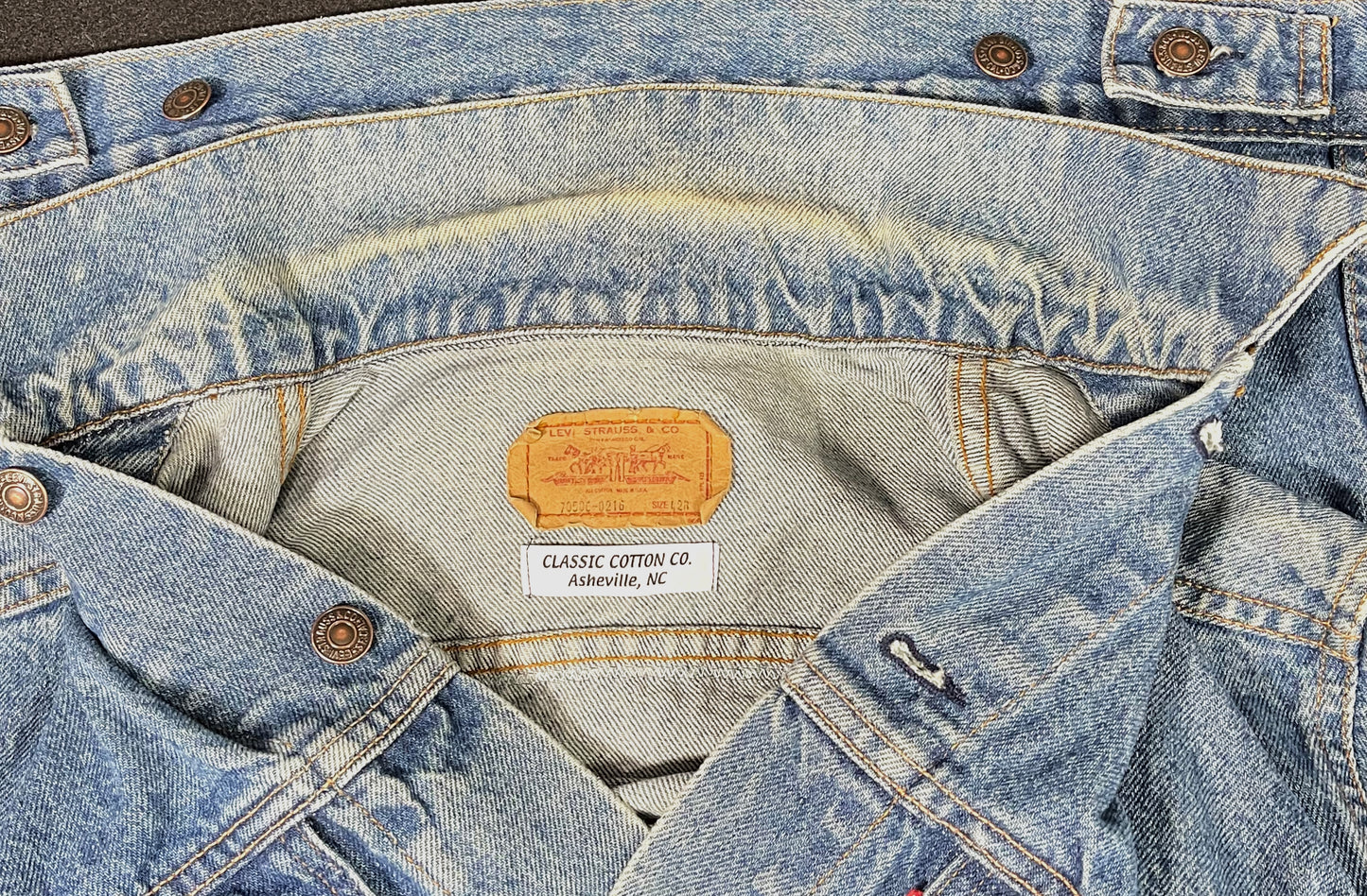 Upcycle Grateful Dead & Company Levi's Denim Jacket Summer Tour 2019 Vintage 42R USA Men's Small Women's Medium