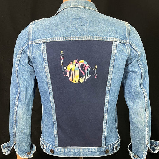 Upcycle Phish Levi's Denim Jacket Vintage USA Size 36 Mens Small Womens Medium