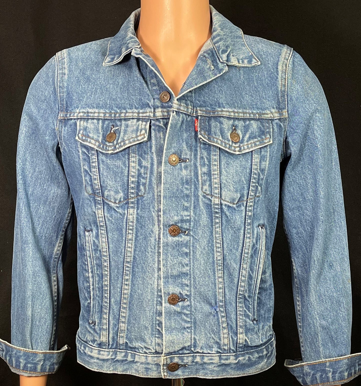 Upcycle Phish Levi's Denim Jacket Vintage USA Size 36 Mens Small Womens Medium