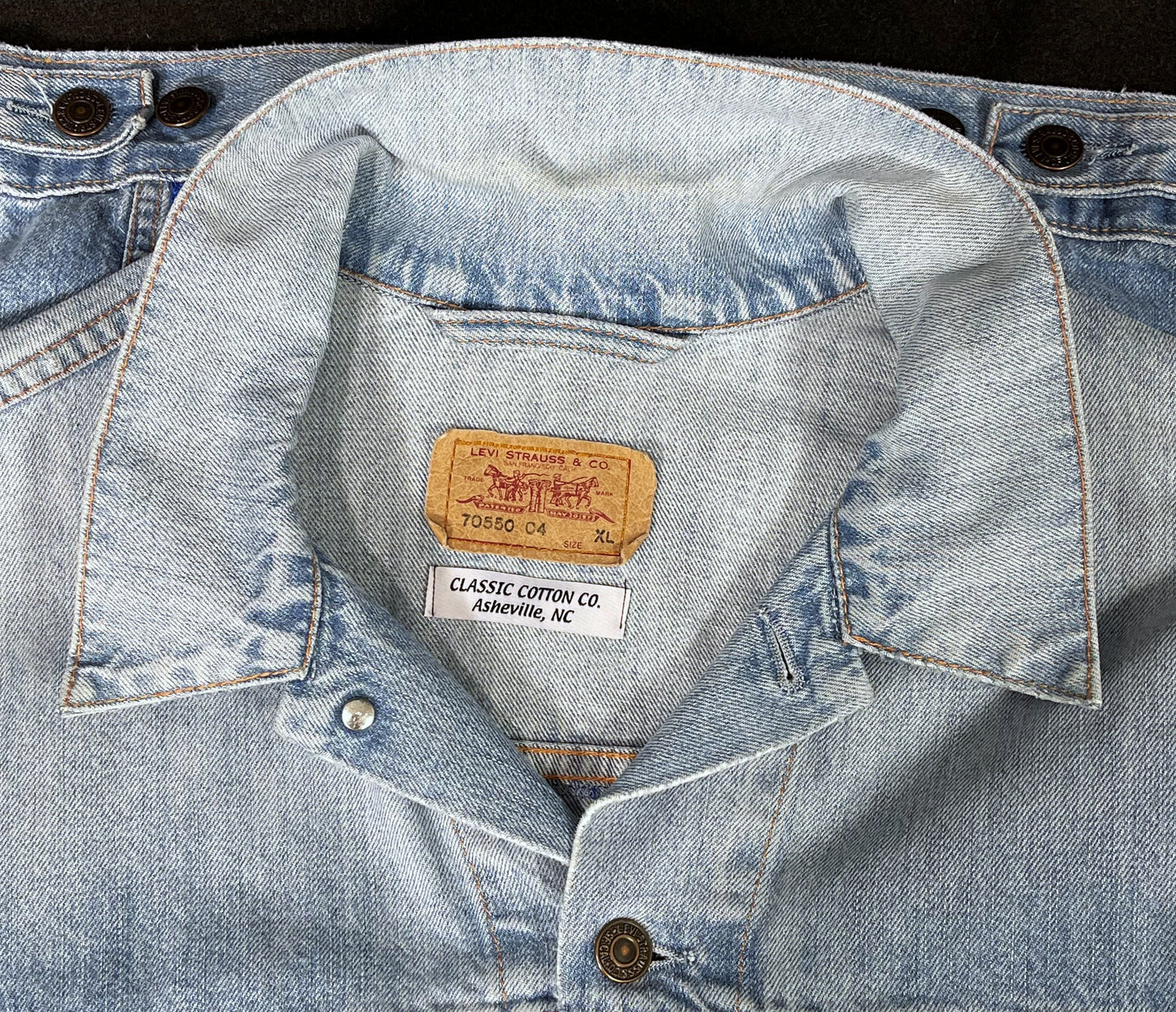 Upcycle Grateful Dead and Company Levis Denim Jacket New York Mens XLarge