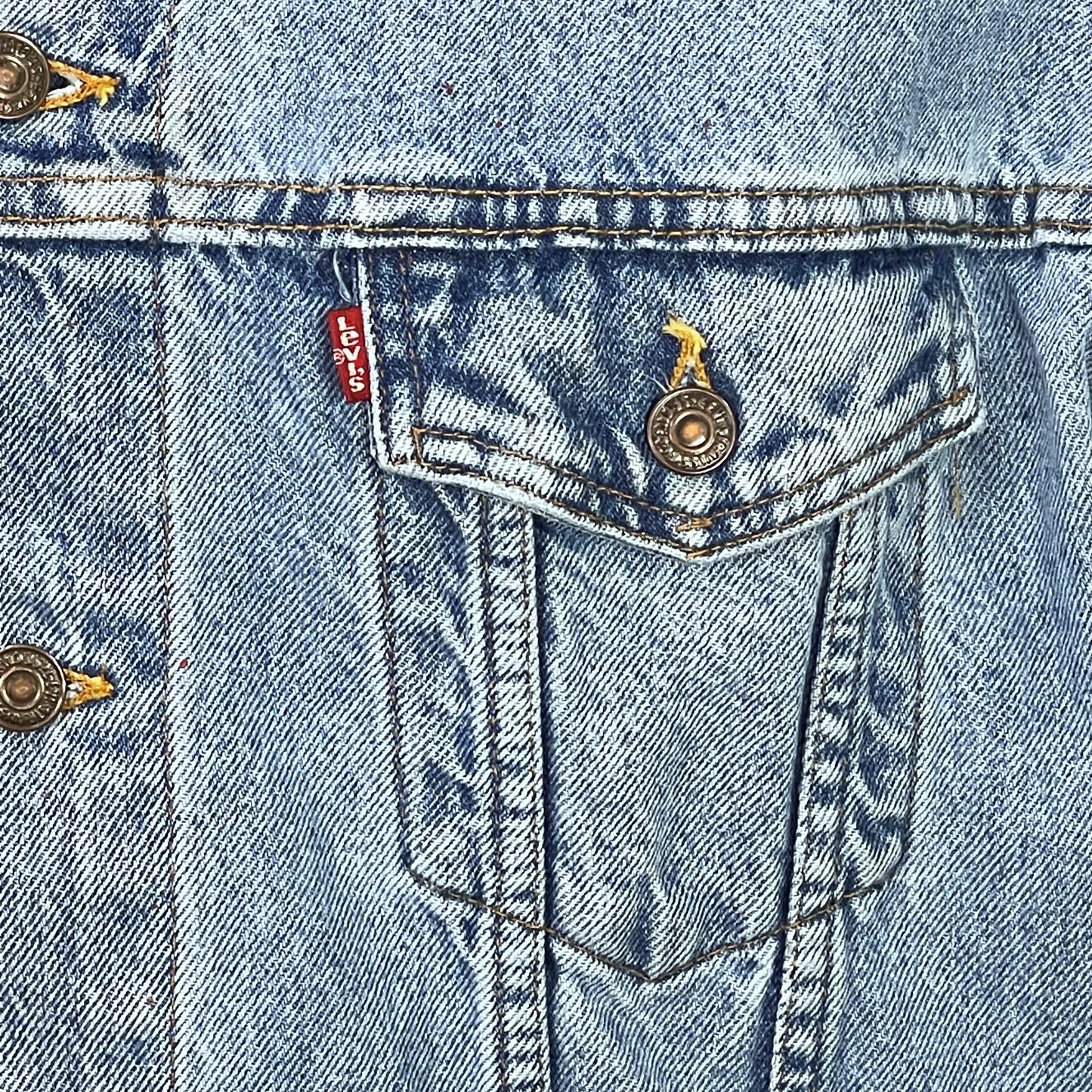 Upcycle Motley Crue Levi's Denim Vest Vintage USA Men's XLarge/2XL
