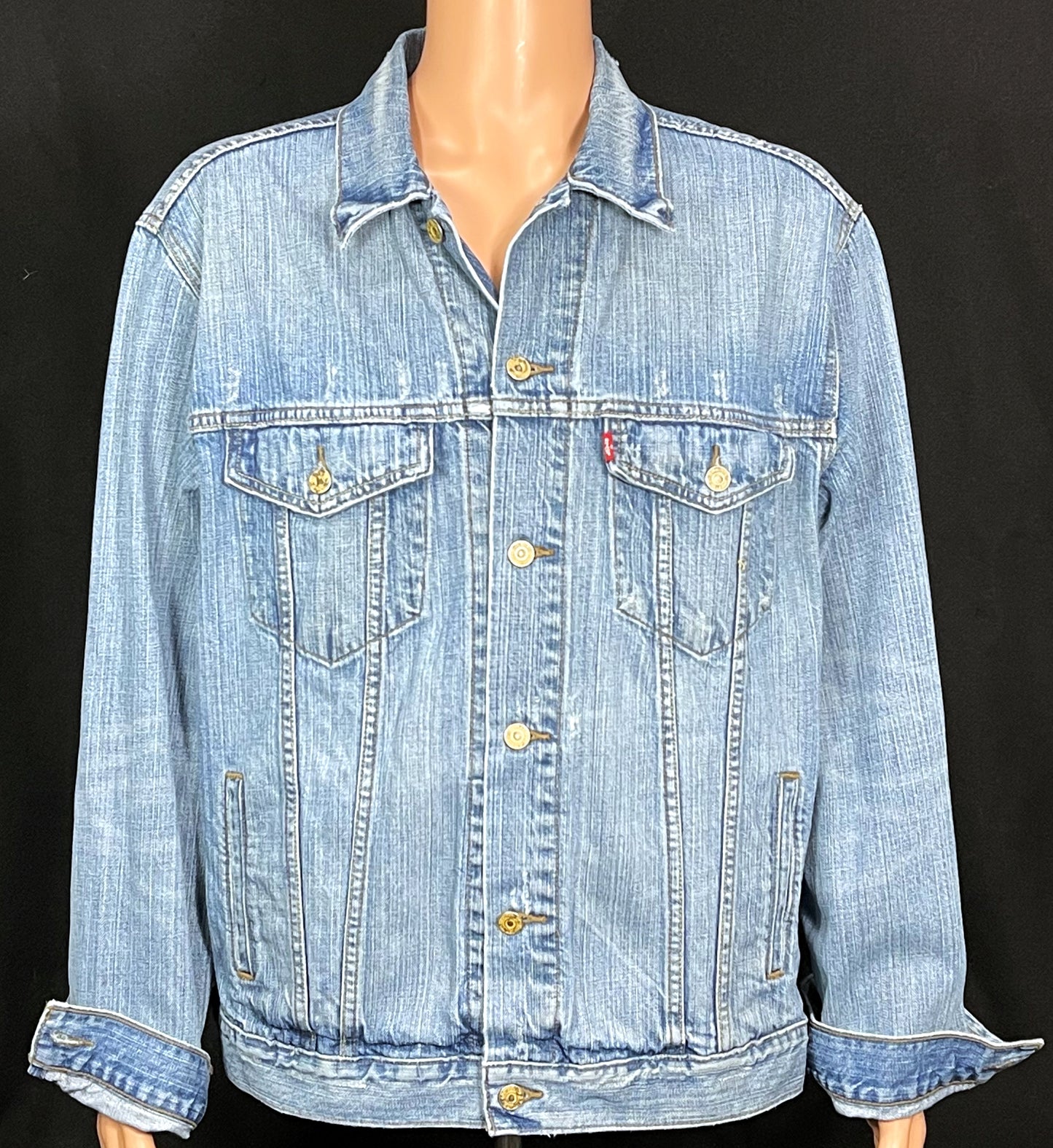 Upcycle Metallica Levi's Denim Jacket Pushead Men's XLarge