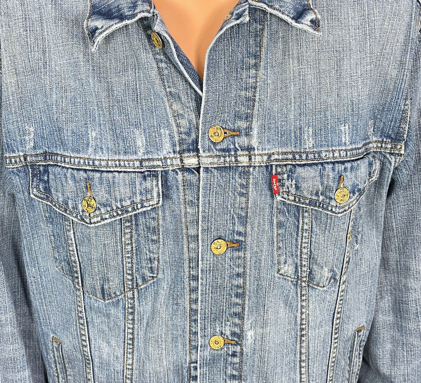 Upcycle Metallica Levi's Denim Jacket Pushead Men's XLarge