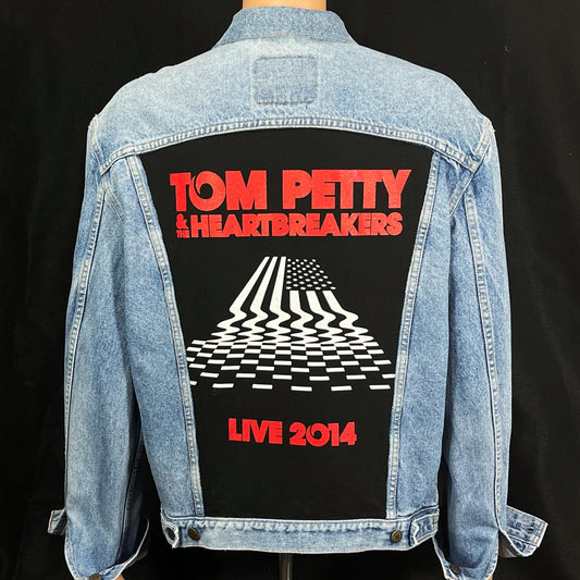 Upcycle Tom Petty and the Heartbreakers Levi's Denim Jacket Vintage Men's Large Women's XLarge