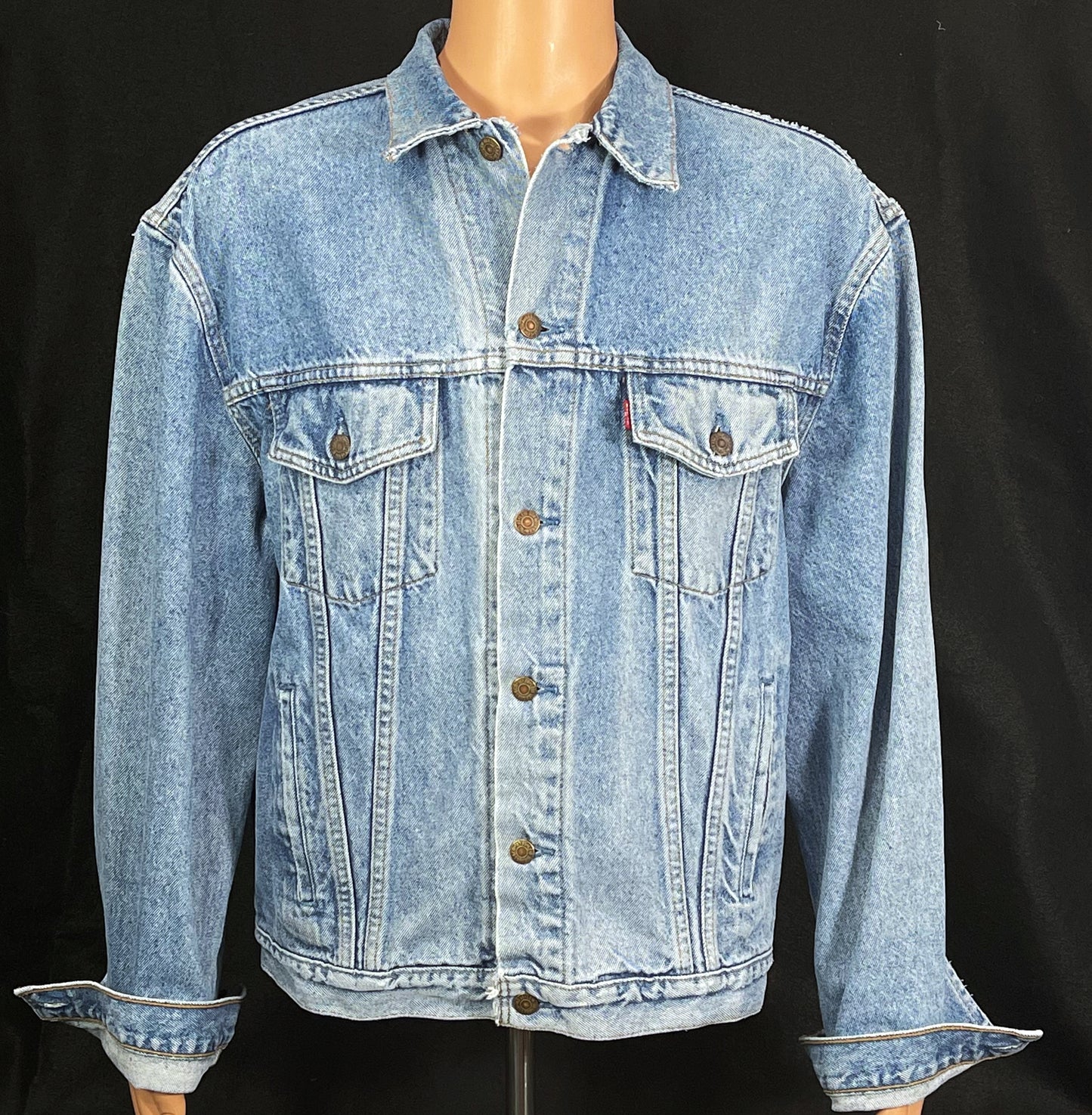 Upcycle Tom Petty and the Heartbreakers Levi's Denim Jacket Vintage Men's Large Women's XLarge