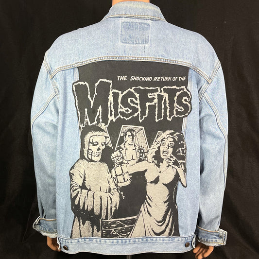 Upcycle Misfits Levi's Denim Jacket Mens XLarge