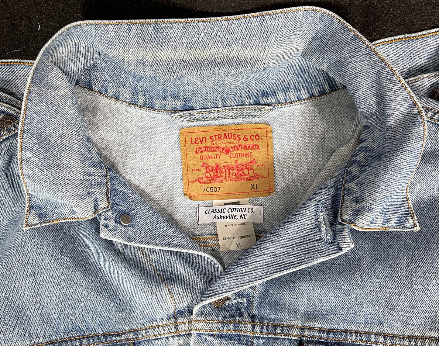 Upcycle Misfits Levi's Denim Jacket Mens XLarge