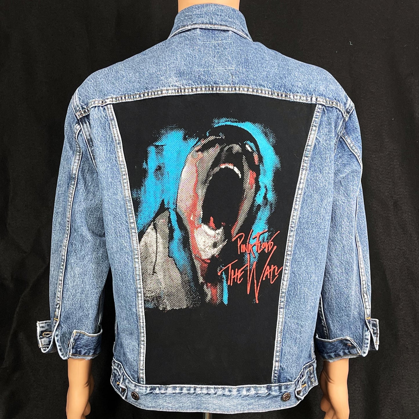 Upcycle Pink Floyd Levi's Denim Jacket Women's Medium