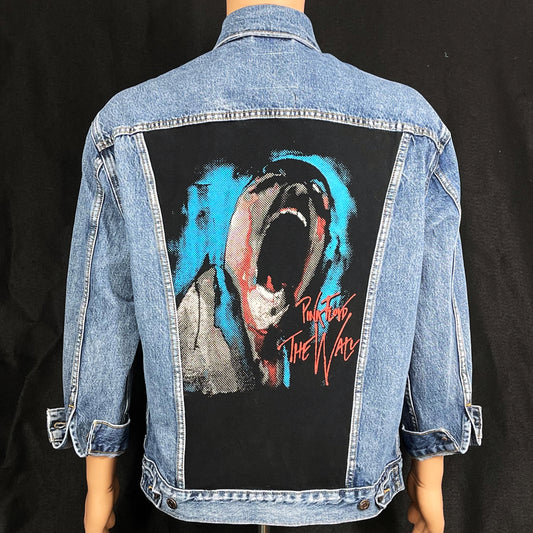 Upcycle Pink Floyd Levi's Denim Jacket Women's Medium