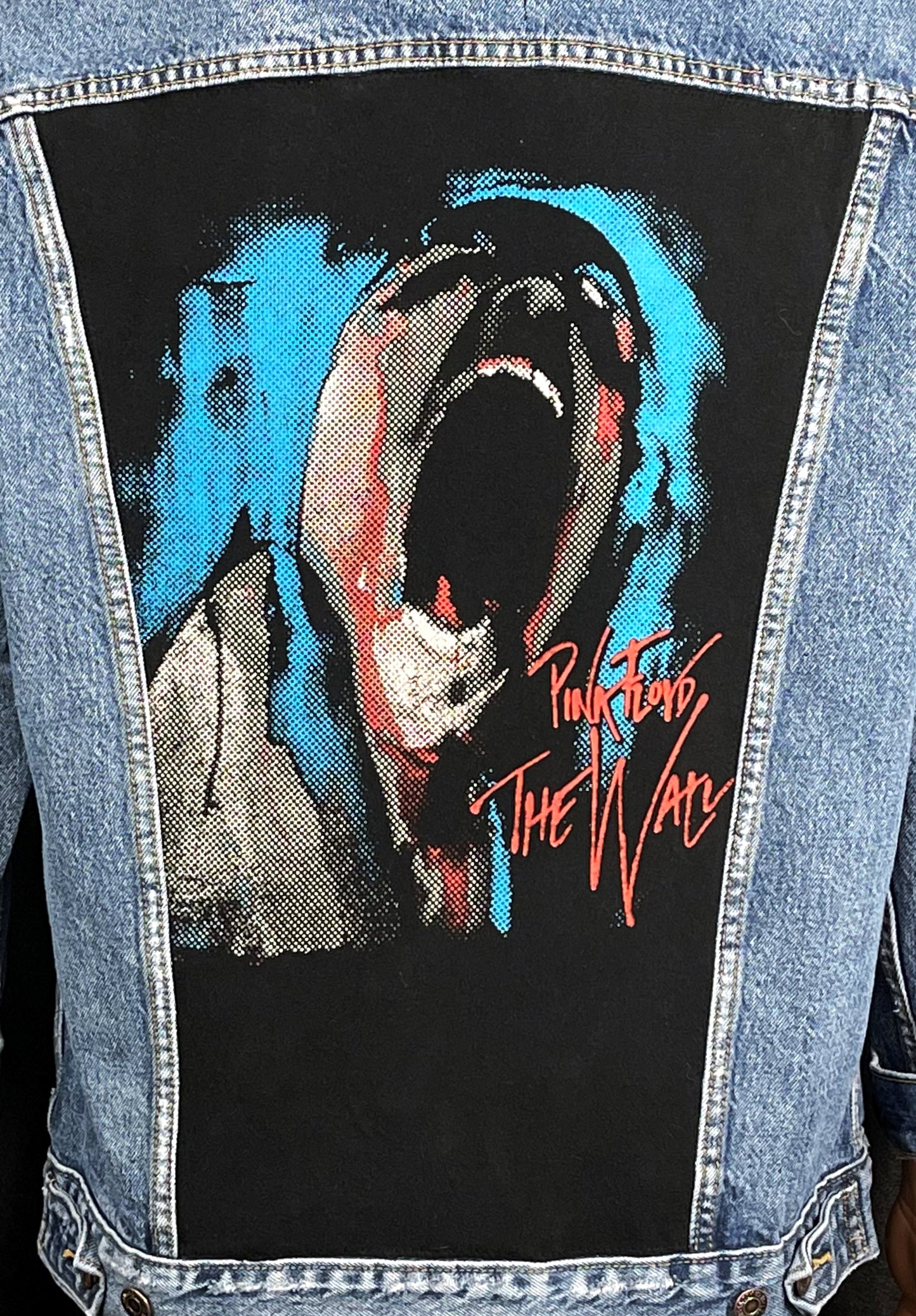 Upcycle Pink Floyd Levi's Denim Jacket Women's Medium
