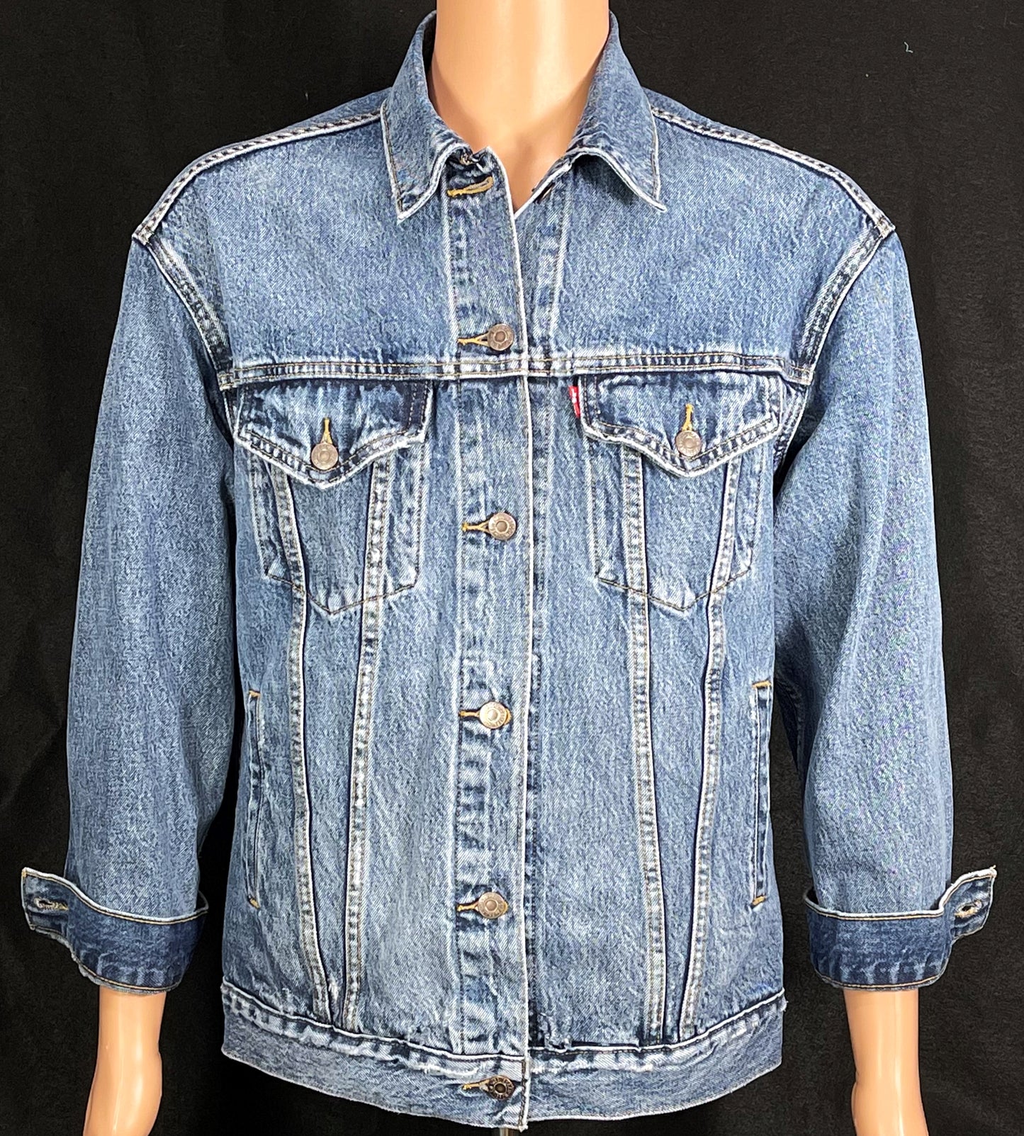 Upcycle Pink Floyd Levi's Denim Jacket Women's Medium