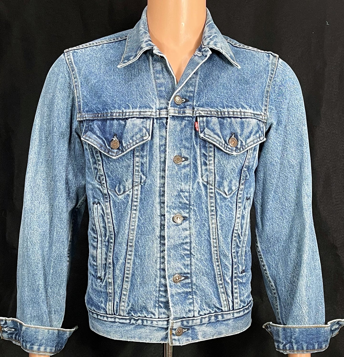 Upcycle Grateful Dead Levi's Denim Jacket Vintage USA 38 Men's Small Women's Medium