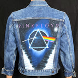 Upcycle Pink Floyd Levi's Denim Jacket USA Men's Small Women's Medium
