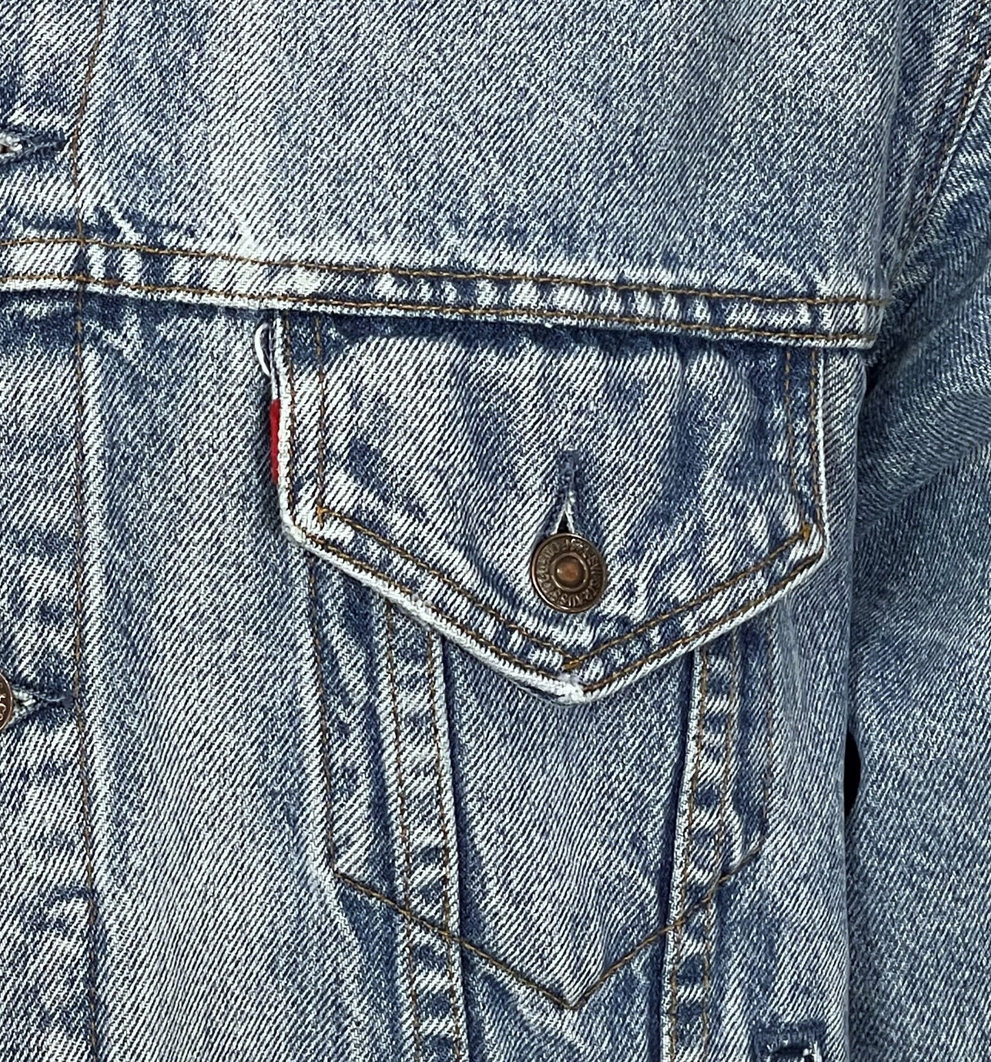 Upcycle Grateful Dead Levi's Denim Jacket Fare Thee Well Distressed Men's Large Women's XLarge