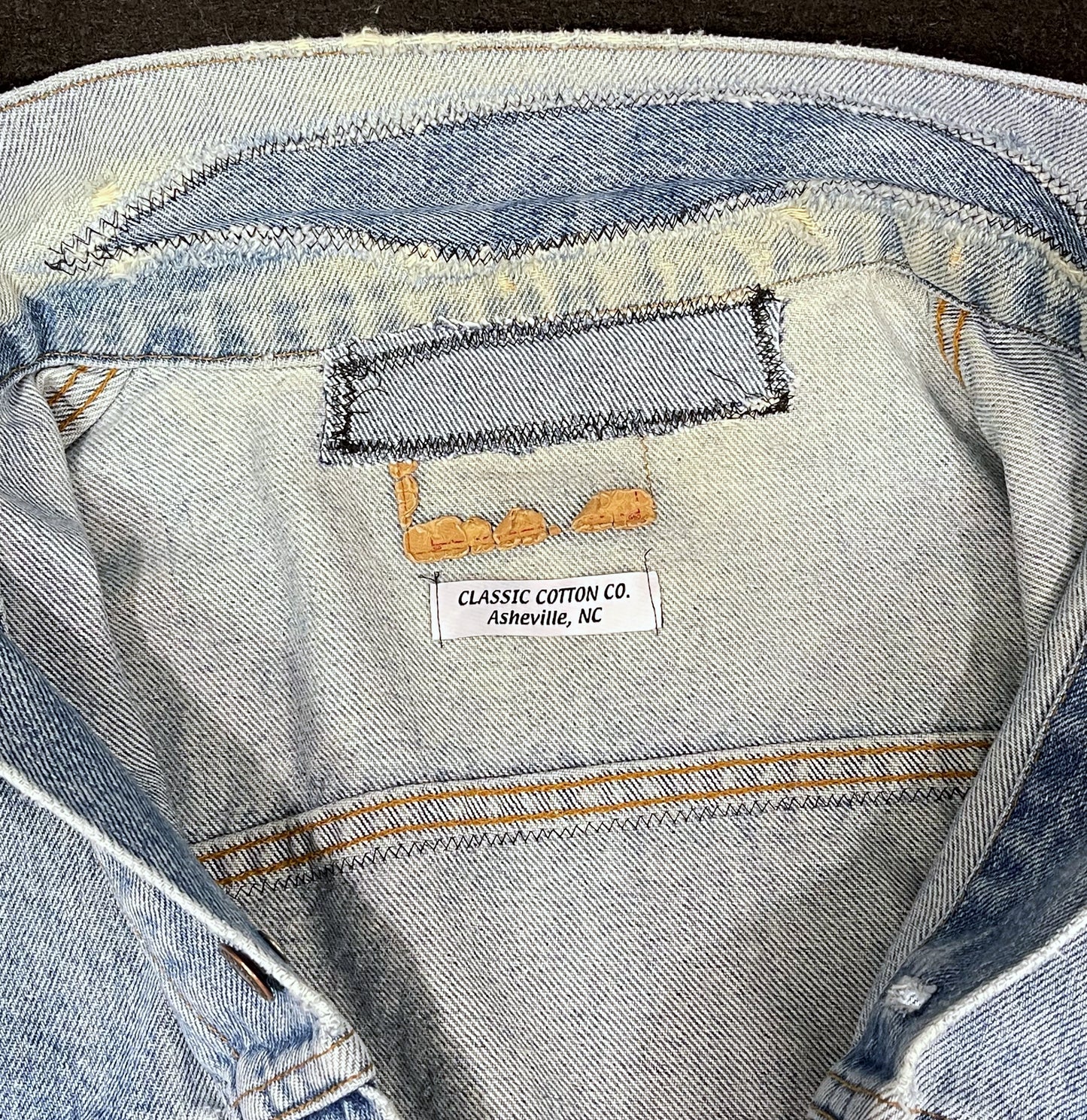 Upcycle Grateful Dead Levi's Denim Jacket Fare Thee Well Distressed Men's Large Women's XLarge
