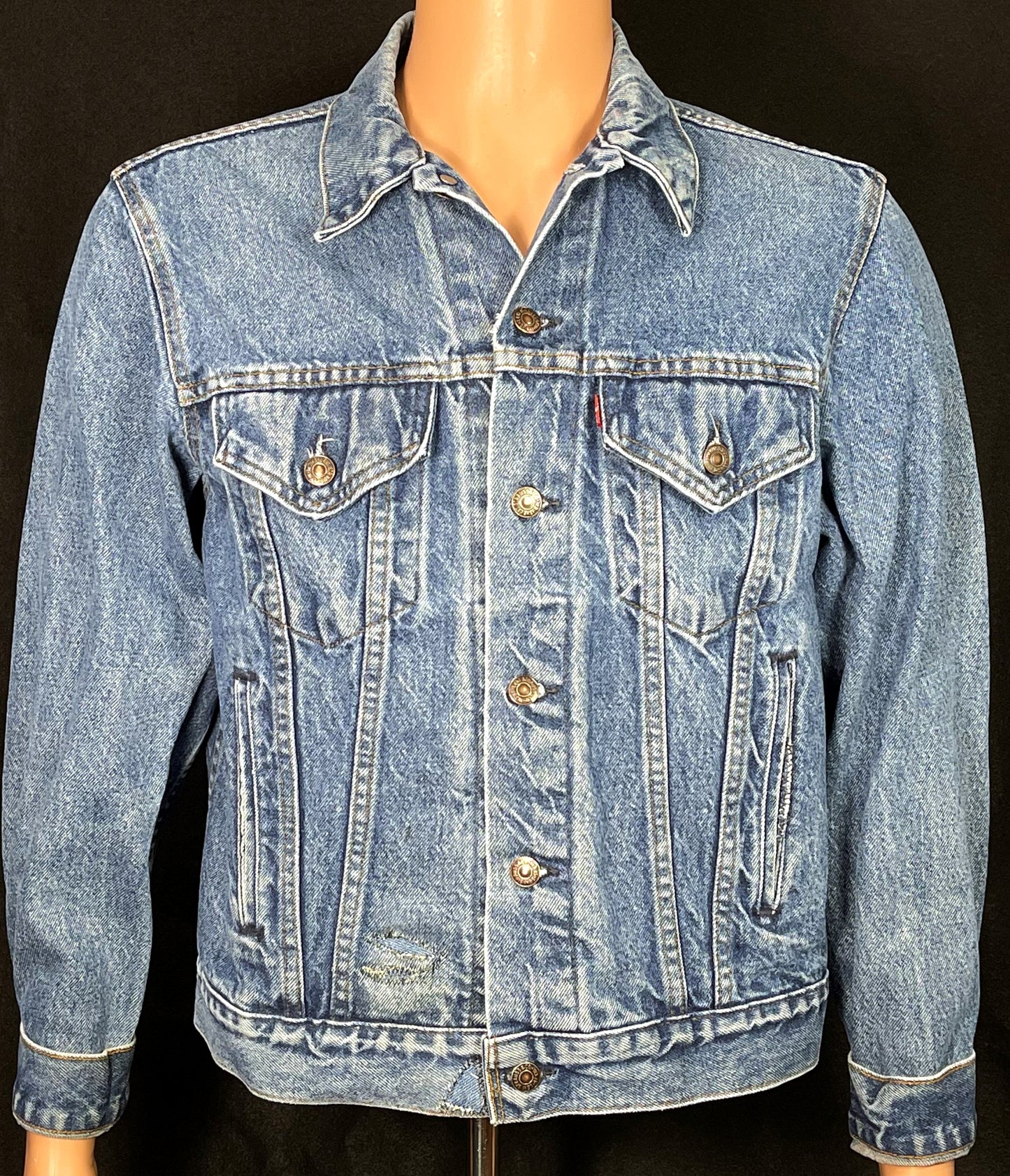 Upcycle Metallica Levi's Denim Jacket Vintage USA 42R Men's Small Women's Medium