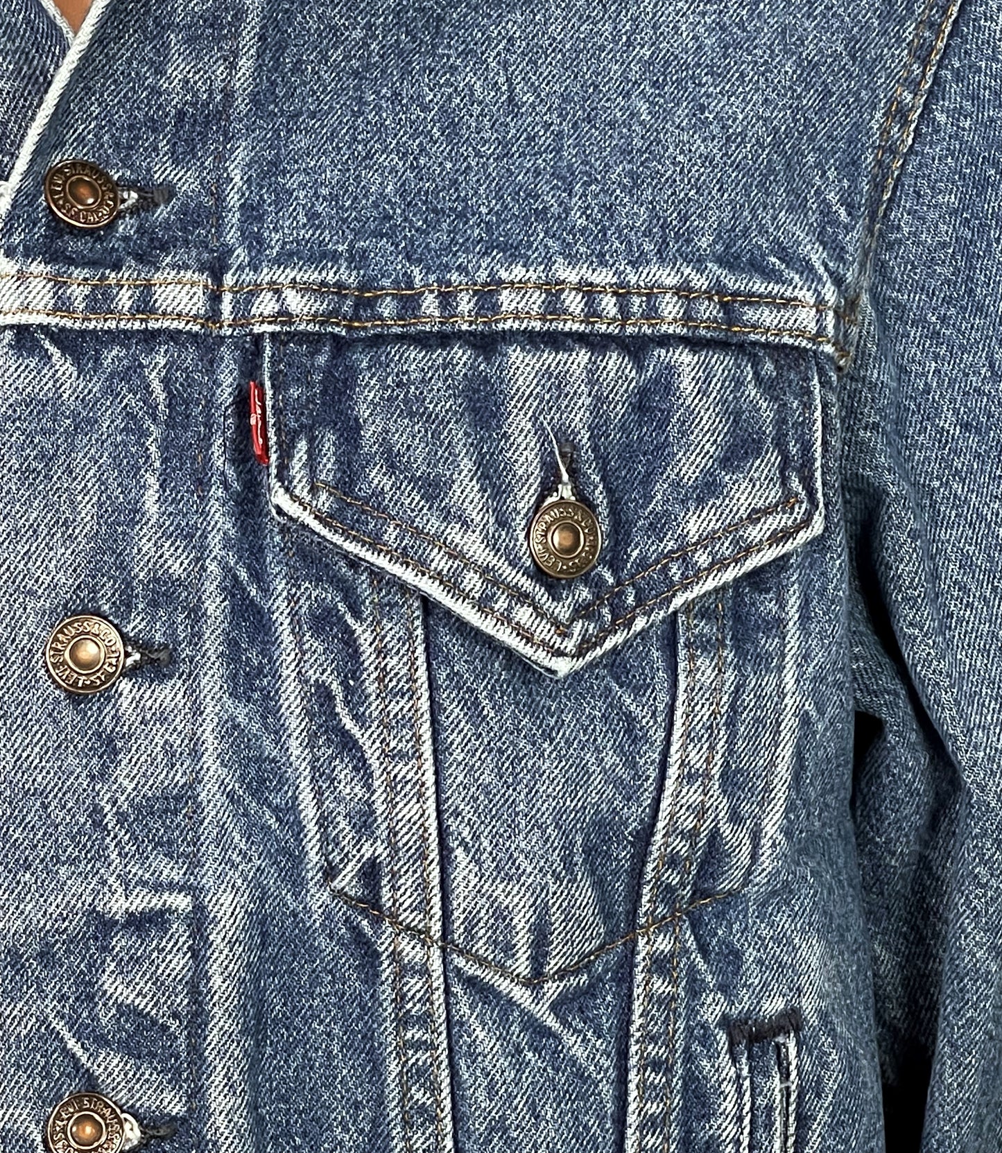 Upcycle Metallica Levi's Denim Jacket Vintage USA 42R Men's Small Women's Medium