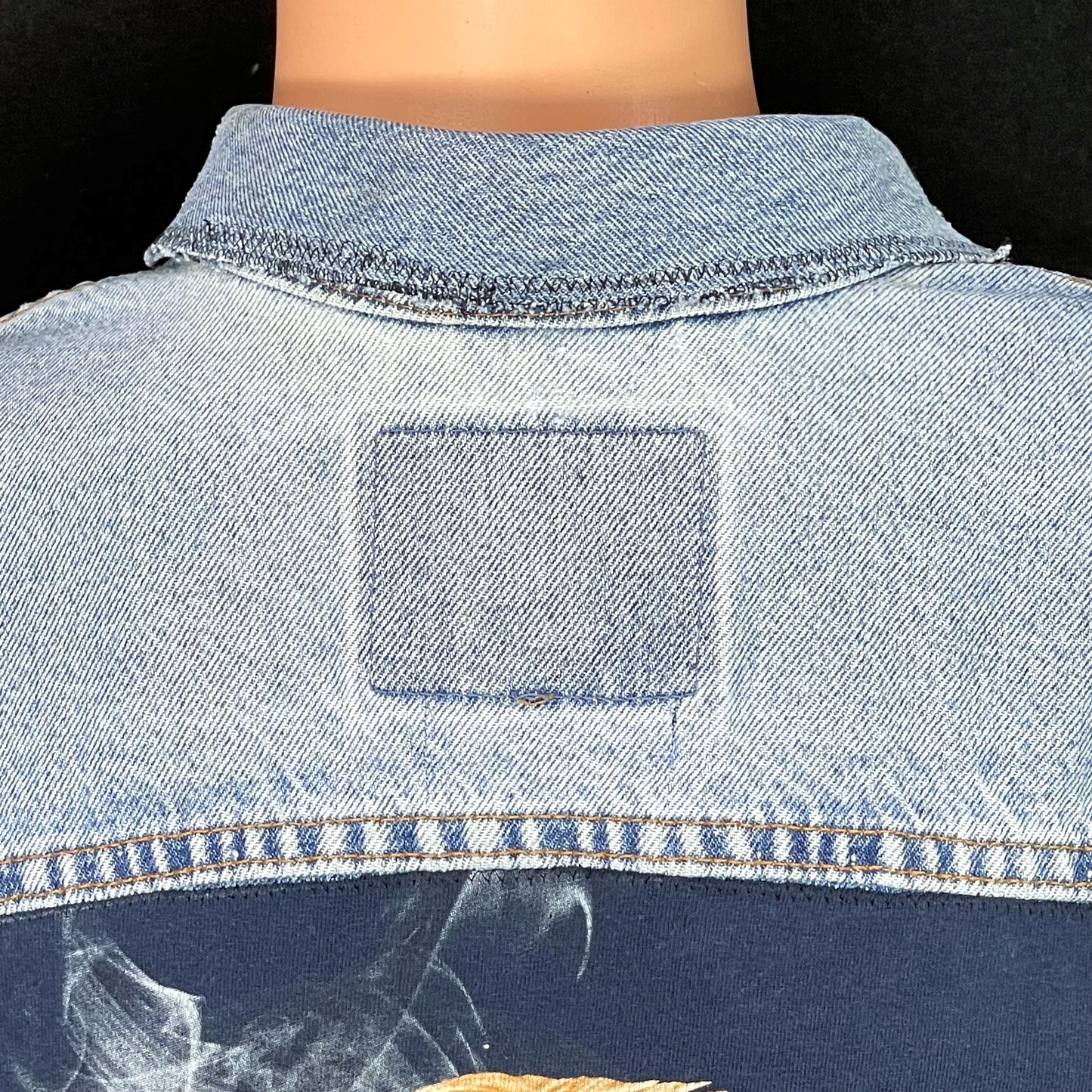 Upcycle Van Halen Levi's Denim Jacket Vintage USA Distressed Men's Large Women's XLarge