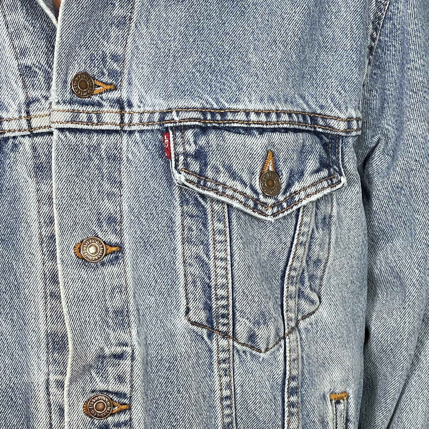 Upcycle Van Halen Levi's Denim Jacket Vintage USA Distressed Men's Large Women's XLarge