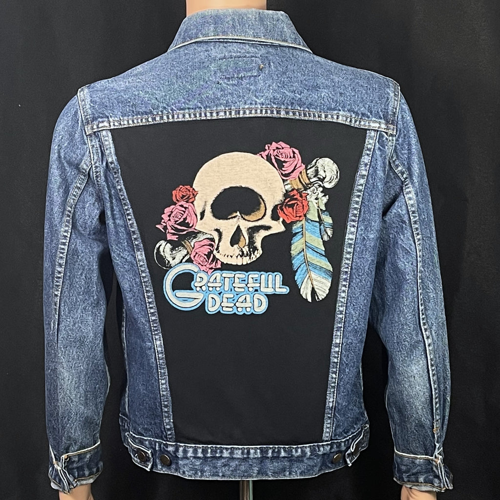 Upcycle Grateful Dead Levi's Denim Jacket USA 40R Men's Small Women's Medium