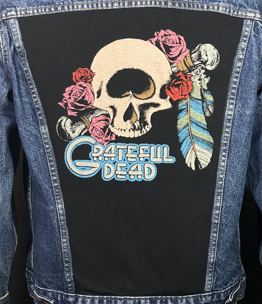 Upcycle Grateful Dead Levi's Denim Jacket USA 40R Men's Small Women's Medium