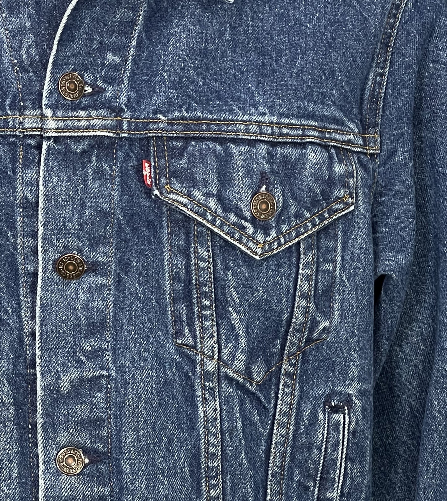 Upcycle Freddie Mercury Queen Levi's Denim Jacket Vintage USA 44R Men's Medium Women's Large