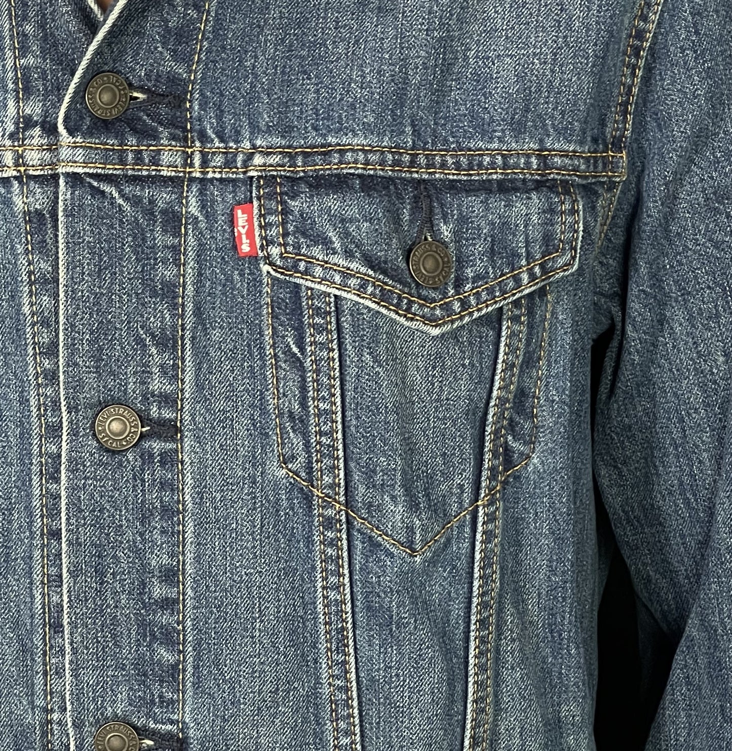 Upcycle KISS Band Levis Denim Jacket Destroyer 76 Men's Large Women's XLarge