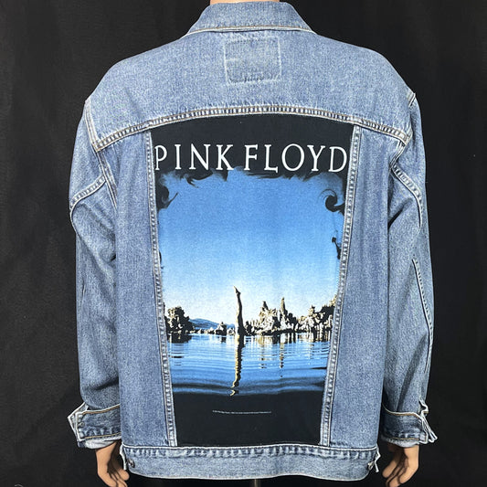 Upcycle Pink Floyd Levi's Denim Jacket Wish You Were Here Men's XLarge