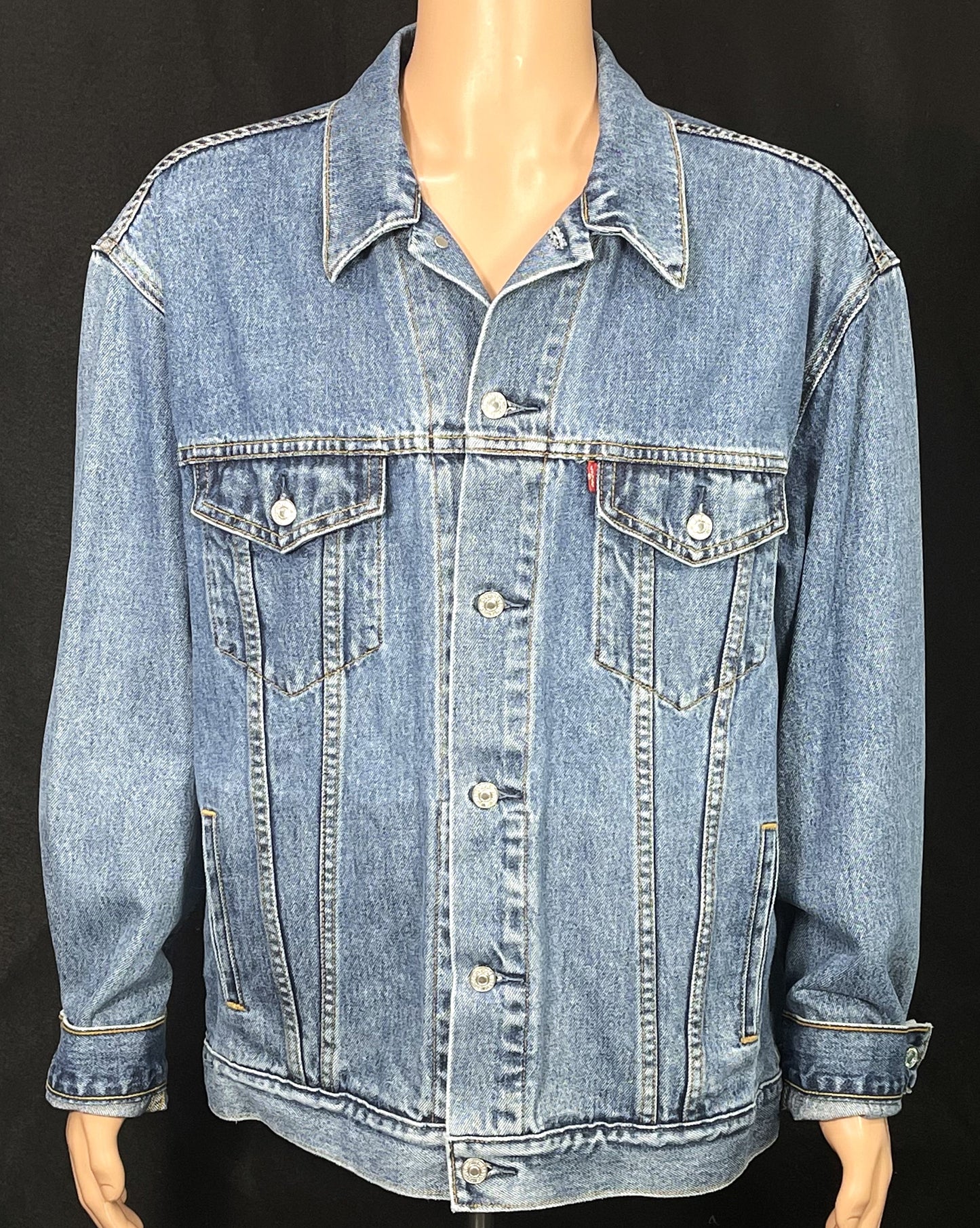 Upcycle Pink Floyd Levi's Denim Jacket Wish You Were Here Men's XLarge