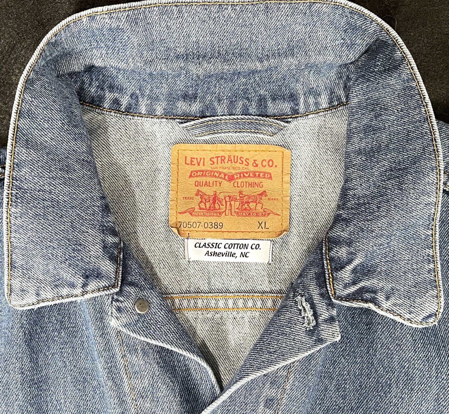 Upcycle Pink Floyd Levi's Denim Jacket Wish You Were Here Men's XLarge