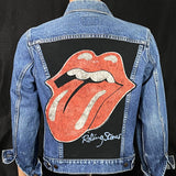 Upcycle Rolling Stones Levi's Jacket Vintage 40R Men's Small Women's Medium