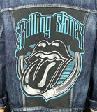 Upcycle Rolling Stones Levi's Jacket Tongue Logo Men's XLarge