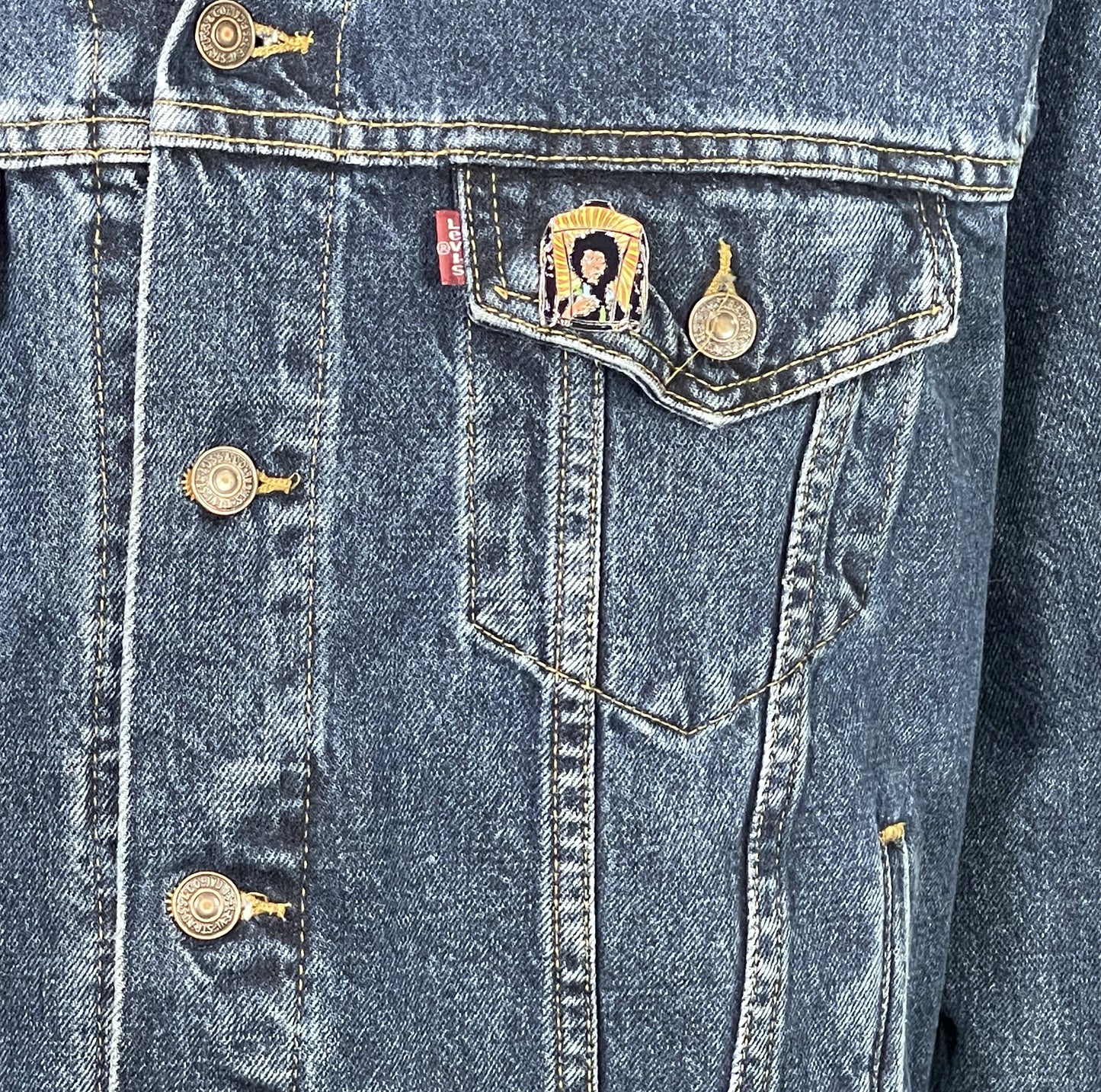 Upcycle Taylor Swift Levi's Denim Jacket Men's Large Women's XLarge