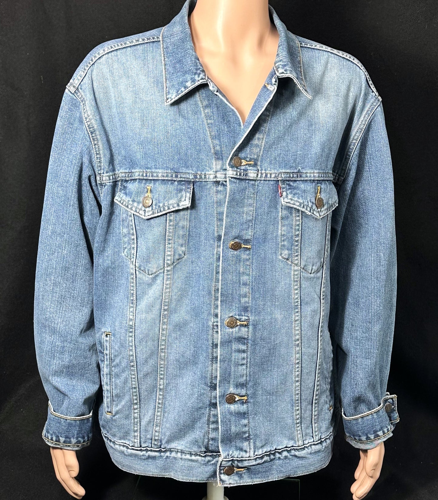 Upcycle Grateful Dead Levi's Denim Jacket Watch Tower Men's XXL