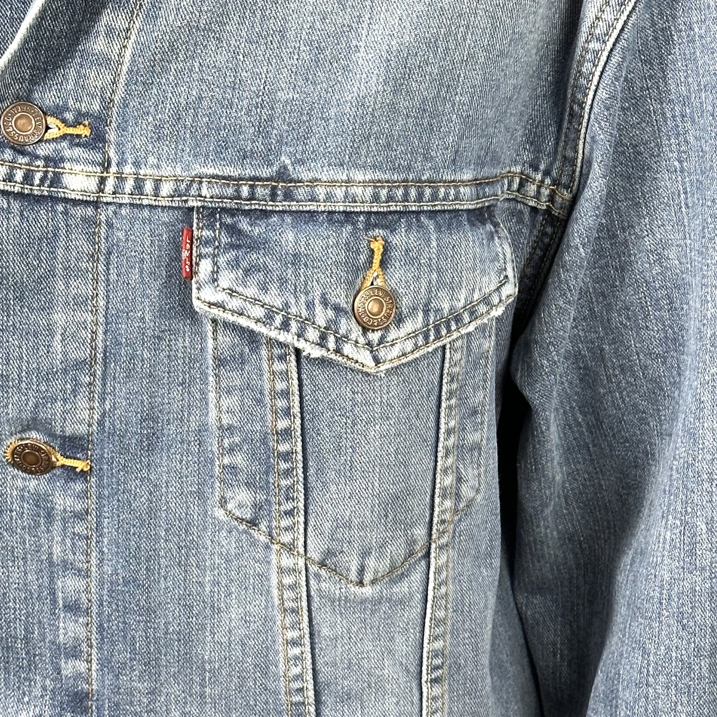 Upcycle Grateful Dead Levi's Denim Jacket Watch Tower Men's XXL