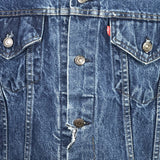 Upcycle Grateful Dead Levi's Denim Jacket Steelie USA 46 Men's Large Women's XLarge