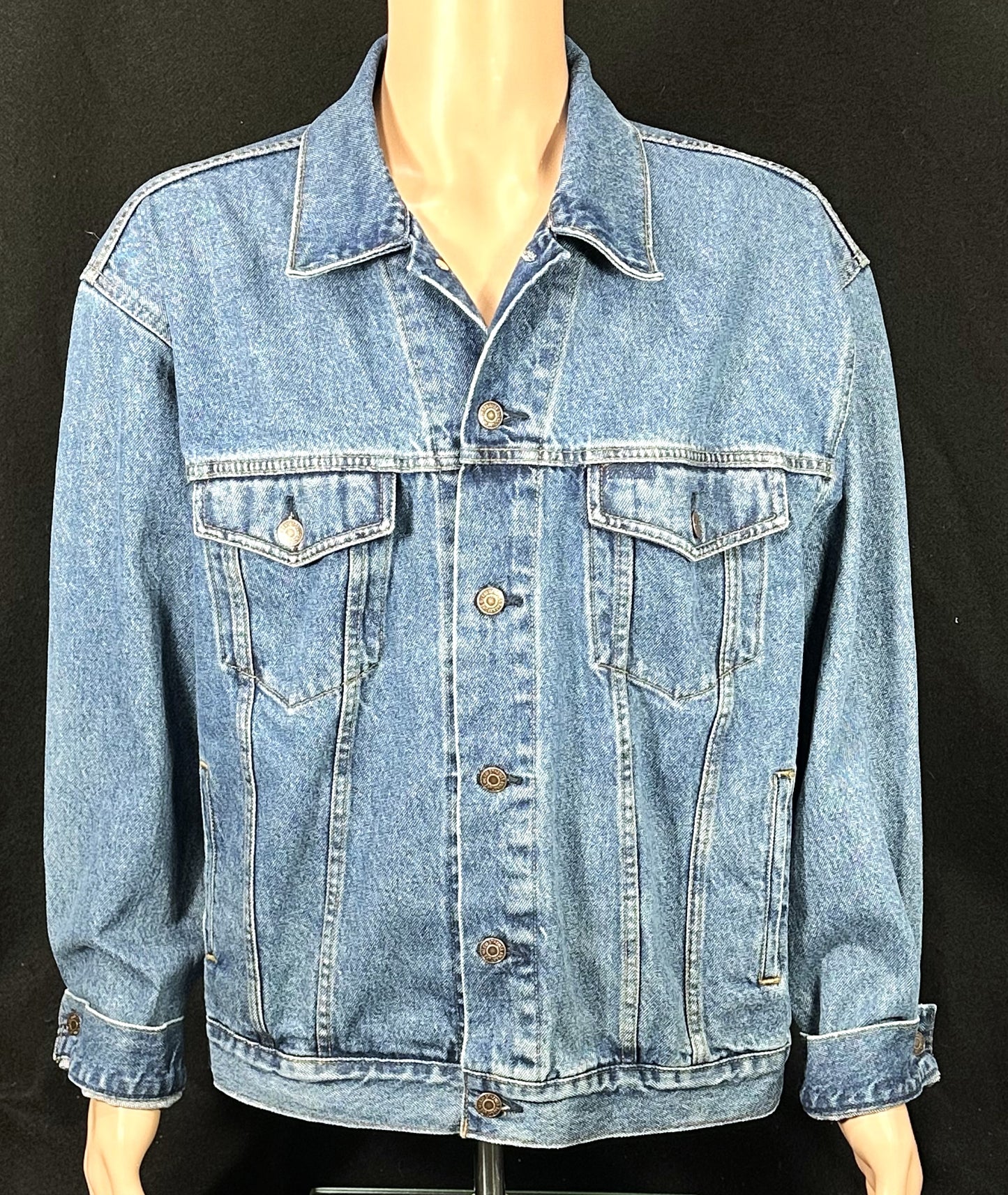 Upcycle Beatles Abbey Road Levi's Denim Jacket Men's Large Women's XLarge