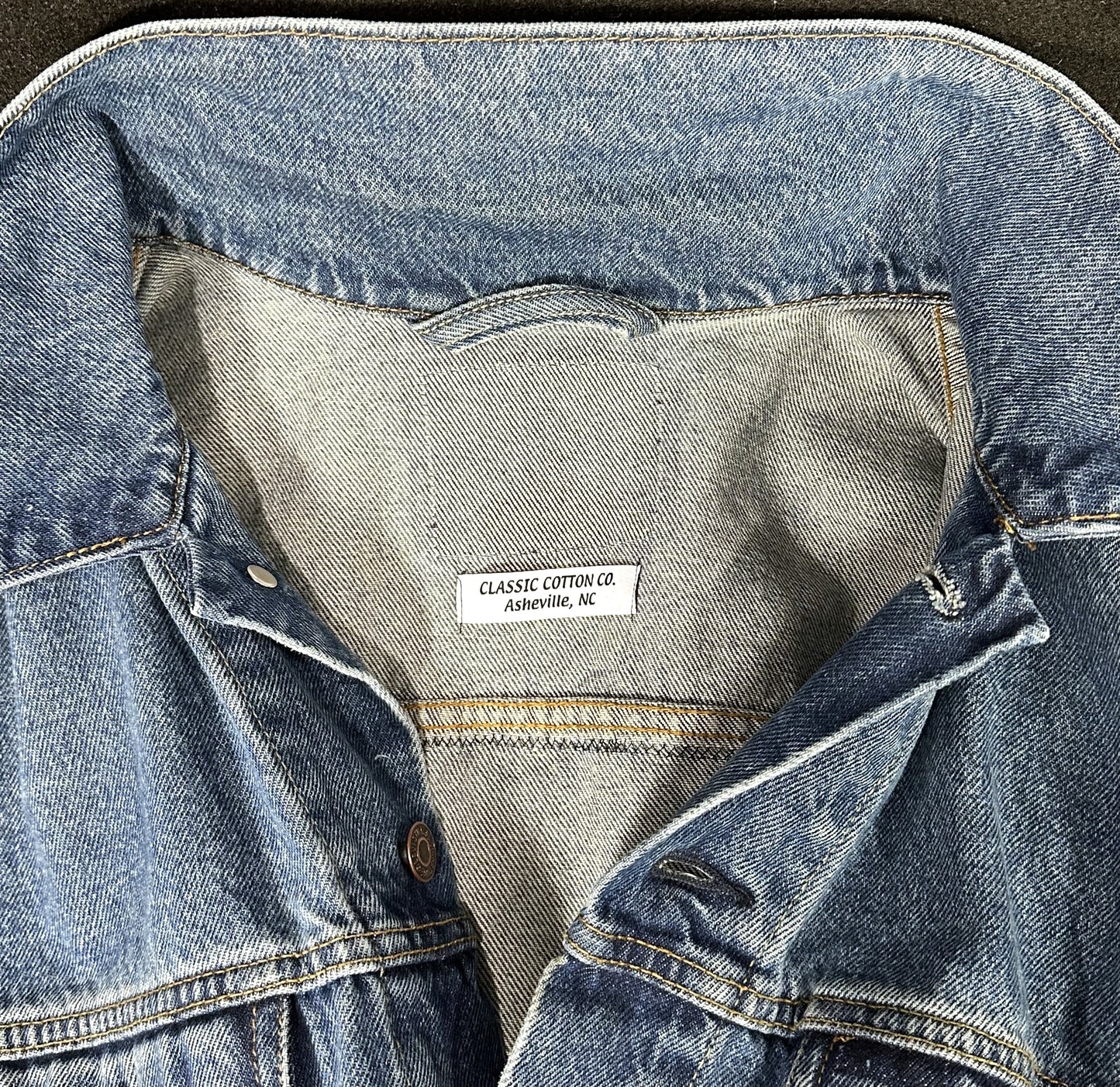 Upcycle Beatles Abbey Road Levi's Denim Jacket Men's Large Women's XLarge