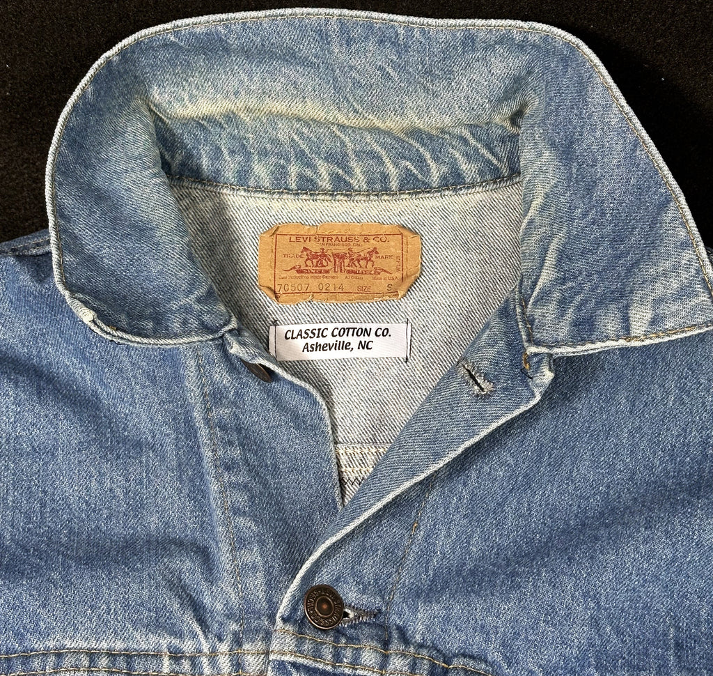 Upcycle Fleetwood Mac Levi's Denim Jacket Vintage USA, Men's Small Women's Medium