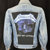 Upcycle Metallica Levi's Denim Jacket Vintage USA 38R Ride the Lightning Men's Small Women's Medium