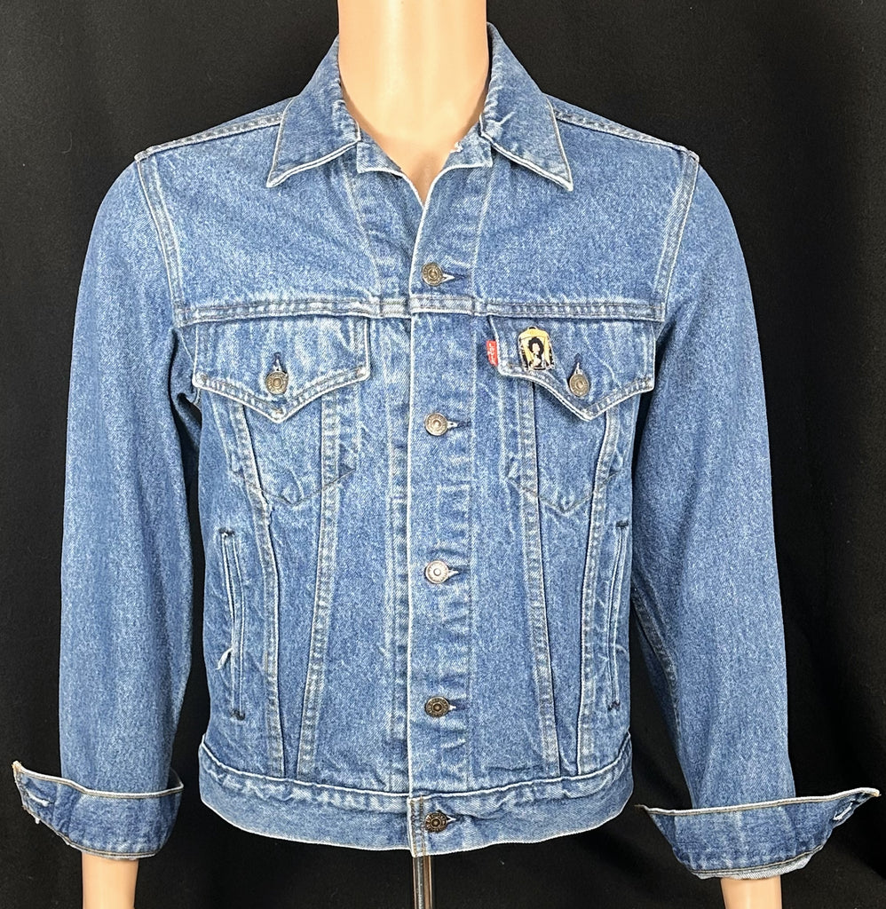 Upcycle Jimi Hendrix Levi's Denim Jacket Vintage USA 38R Men's Small Women's Medium