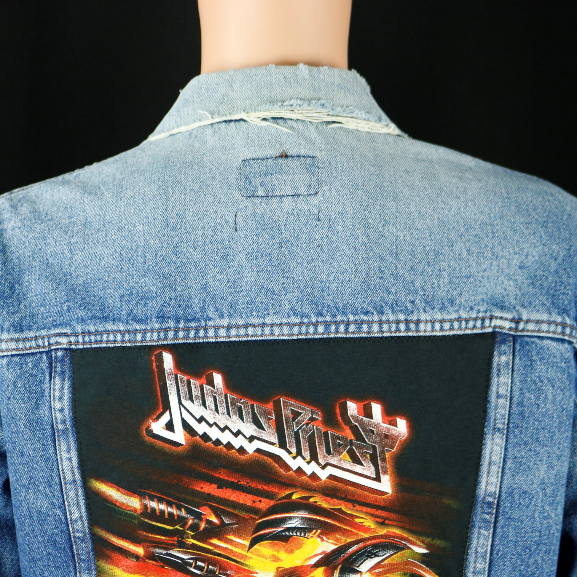Judas Priest Levis Denim Jacket Firepower Vintage 46 Mens Medium