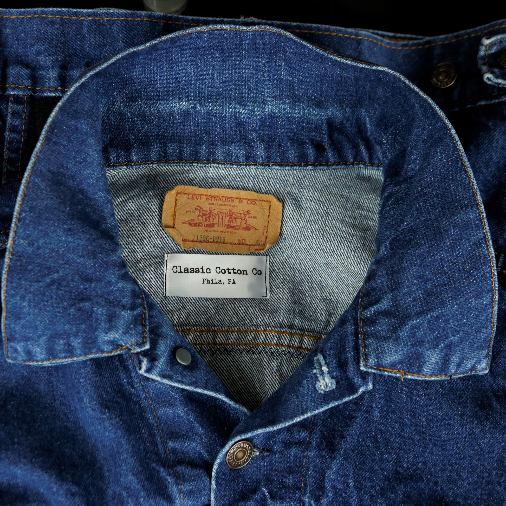 Nick Cave and the Bad Seeds Levis Denim Jacket USA 46L Mens Medium