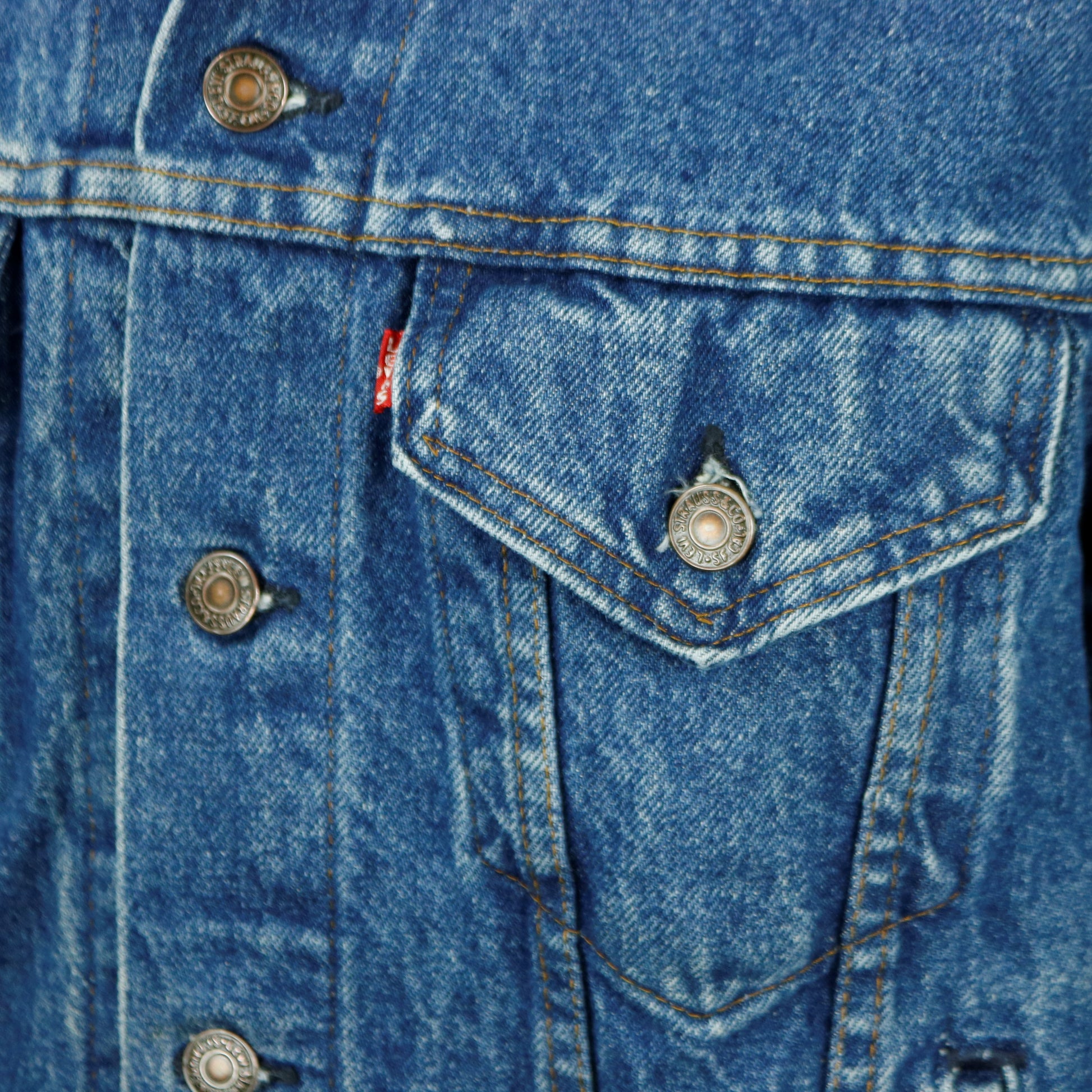 TUPAC Levis Denim Jacket 2Pac Shakur Vintage USA 44 Mens Medium