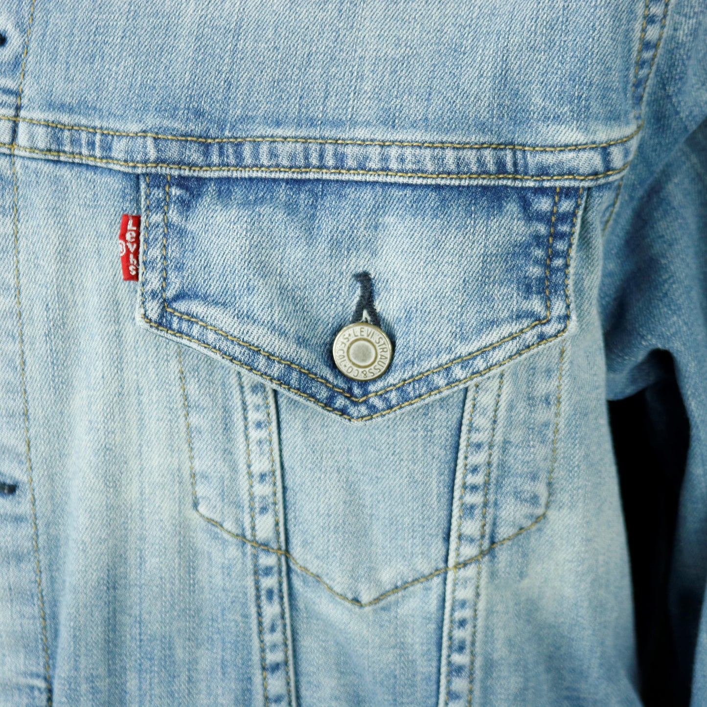 Weezer Levis Denim Jacket Ratitude Mens Large